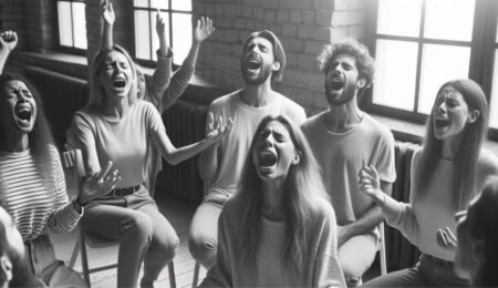 Emotions and collective screaming