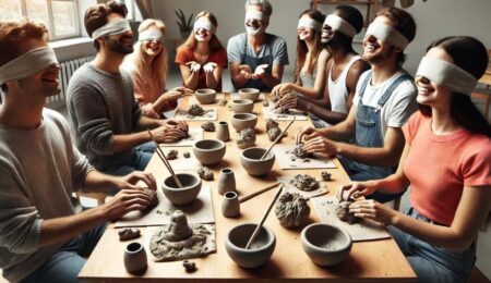 Blindfolded Clay Making: A Journey of Sensory and Emotional Discovery