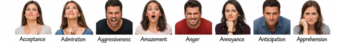 Plutchik’s Wheel of emotions