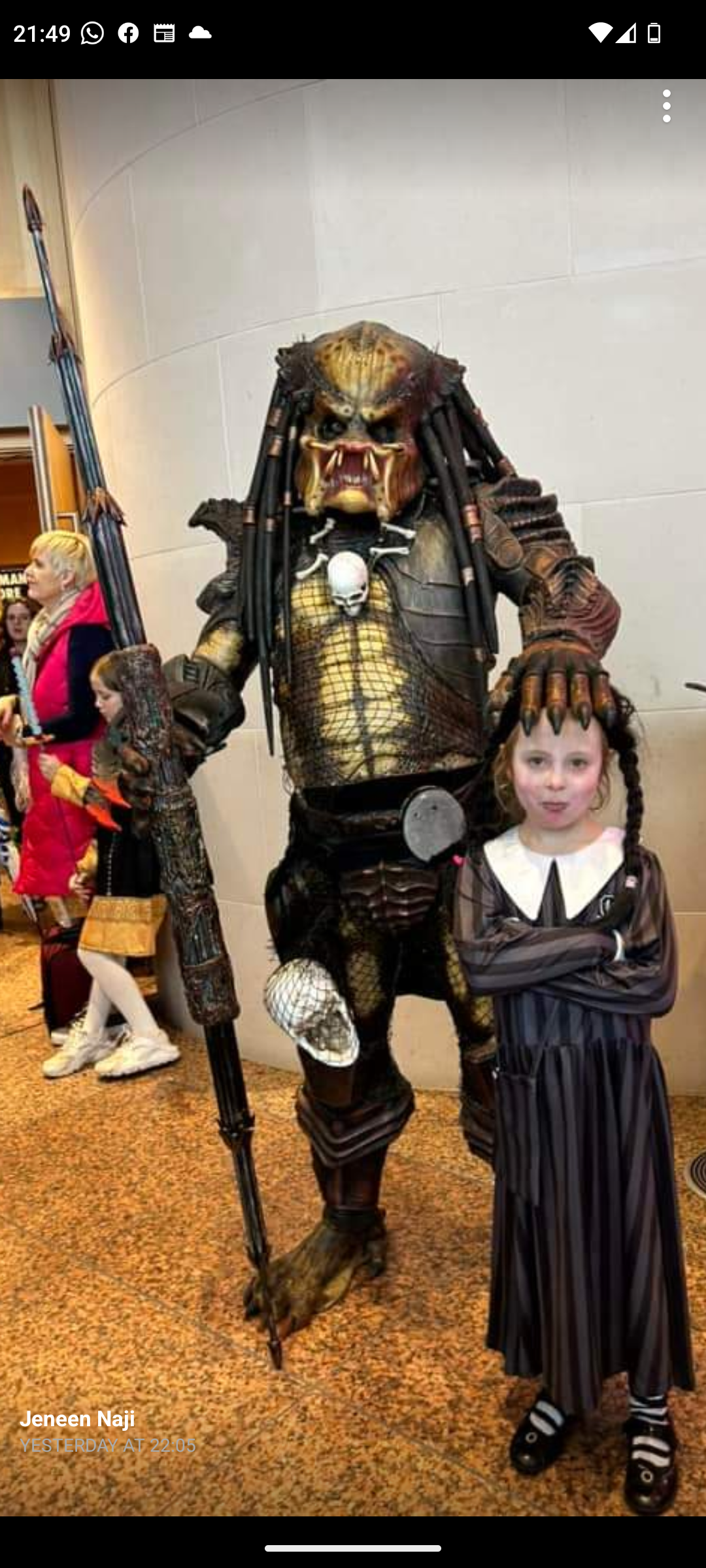 The Belfast predator cosplay experience